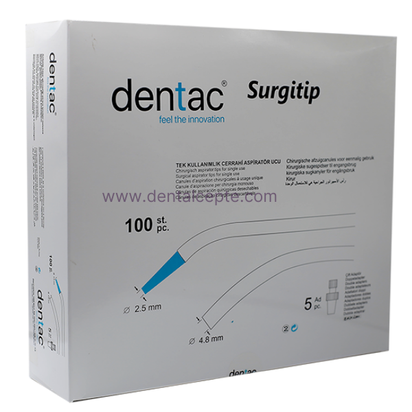 Dentac Cerrahi Sakşın - Tükürük Emici 100 Adet