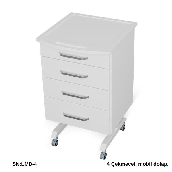 Dental LMD-4 Membran Tezgahlı Mobil DolapBD