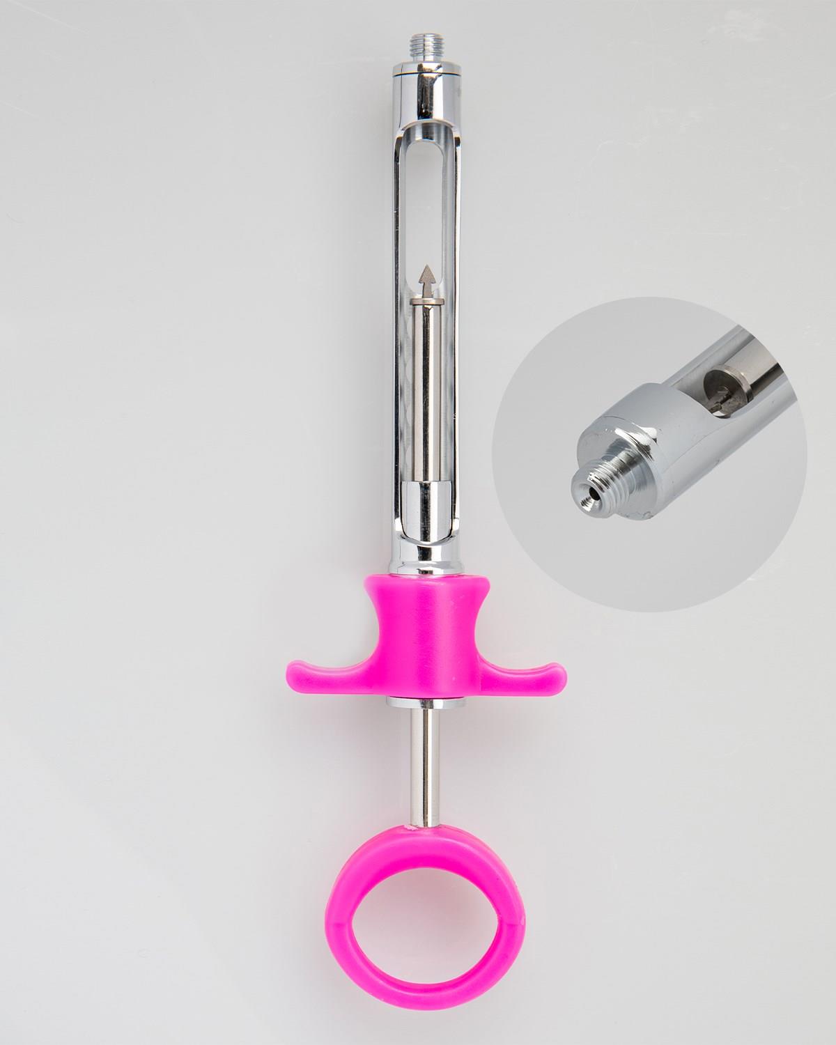 Doğrusal Aspirasyonlu Şırınga 16cm -Pembe Renk