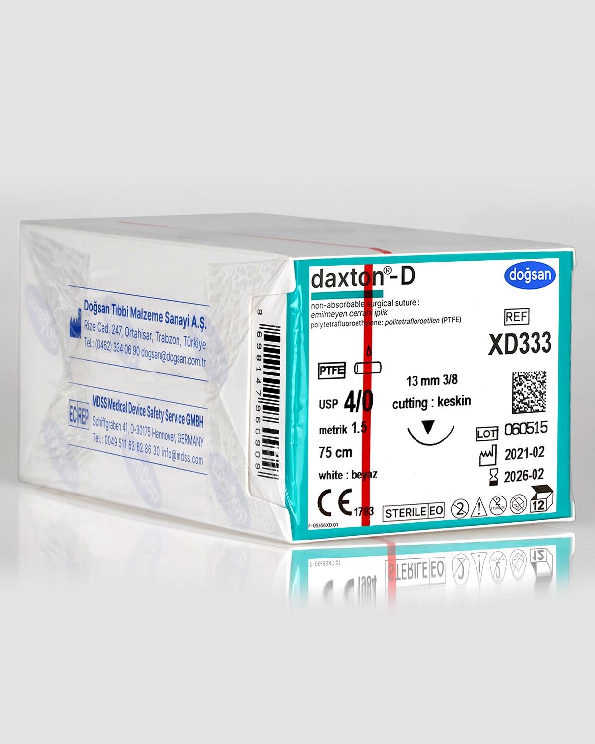 Doğsan Daxton-D Sütür 4/0 13 3/8 Keskin(▼),75cm