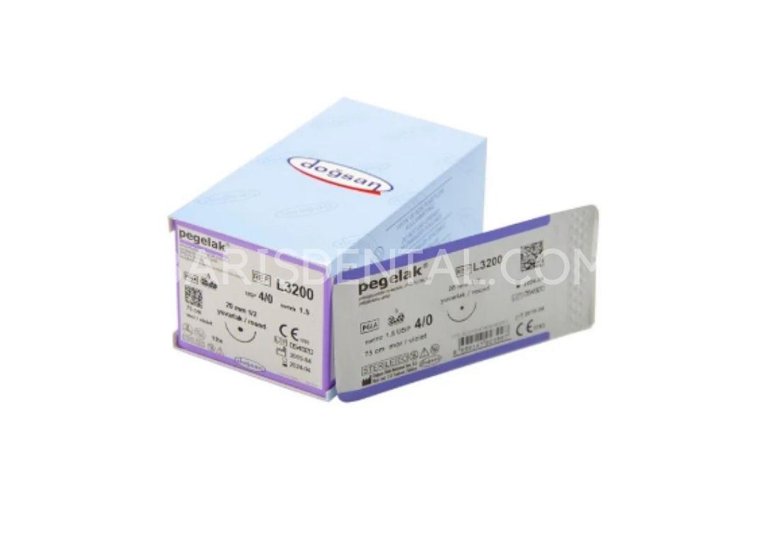 Doğsan Pegelak Sütur 4/0 20 1/2 Yuvarlak,75cm