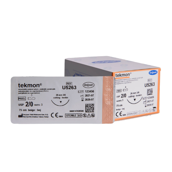 Doğsan Tekmon Sütur 3/0 25 3/8 Keskin(Δ),45cm