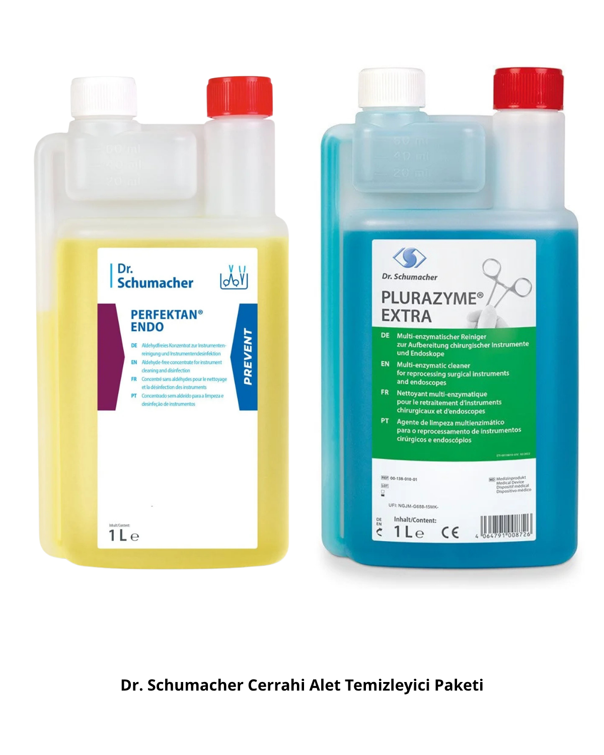 Dr. Schumacher Klinik Alet Hijyen Seti - Plurazyme Plus 1 L + Perfektan Endo 1 L Avantajlı PaketDr. SuchacherPlurazyme Extra ve Perfektan Endo Avantajlı Alet Hijyen Seti - DENTAL CEPTE