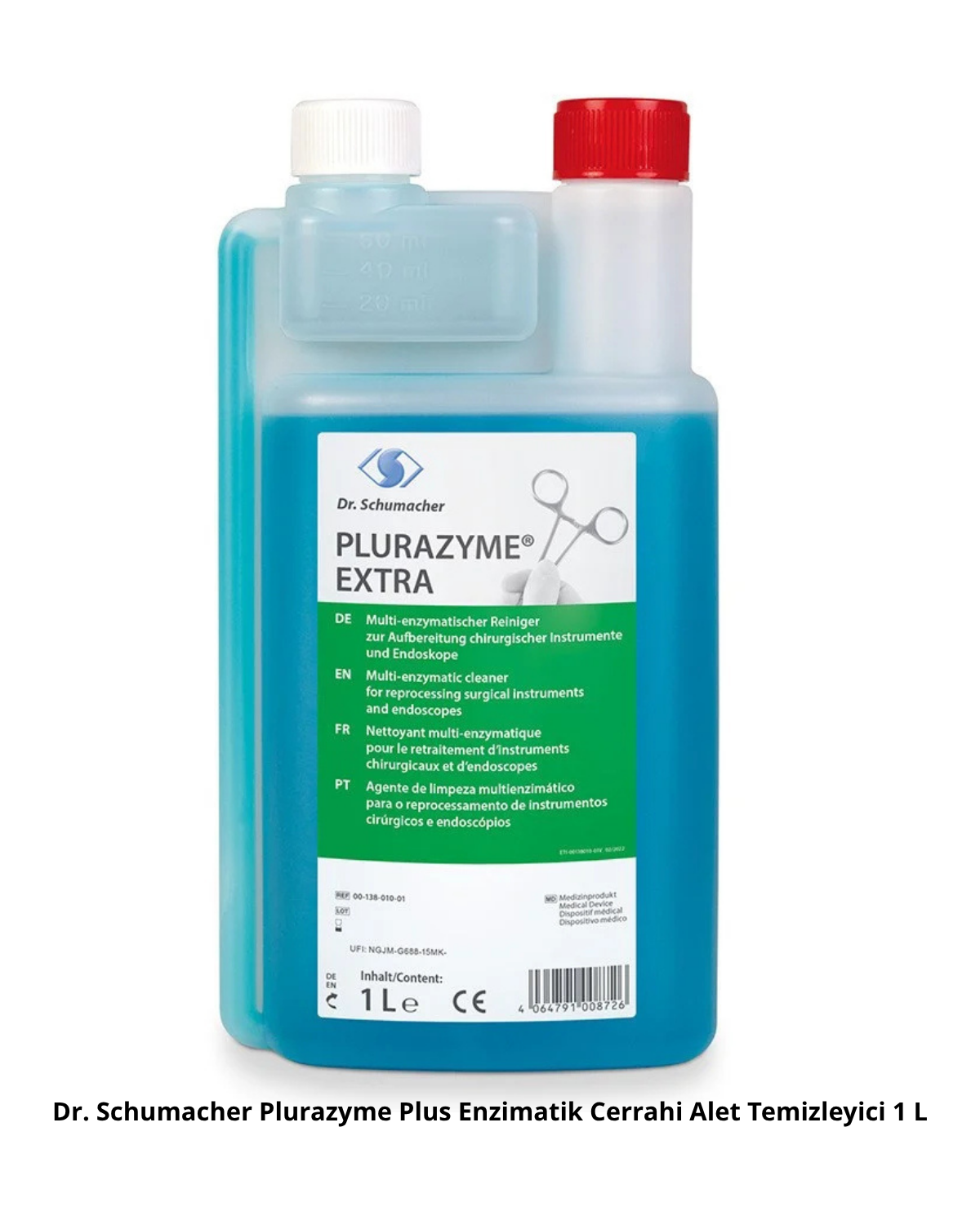 Dr. Schumcher Plurazyme Plus Enizmatik Cerrahi Alet Temizleyeici 1lt.Dr. SuchacherPlurazyme Plus Enzimatik Alet Ön Temizlik Solüsyonu 1 Litre - DENTAL CEPTE
