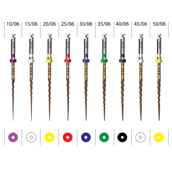 Endoart Blue 06 Açılı Nikel Titanyum Kanal Eğesi-25MM