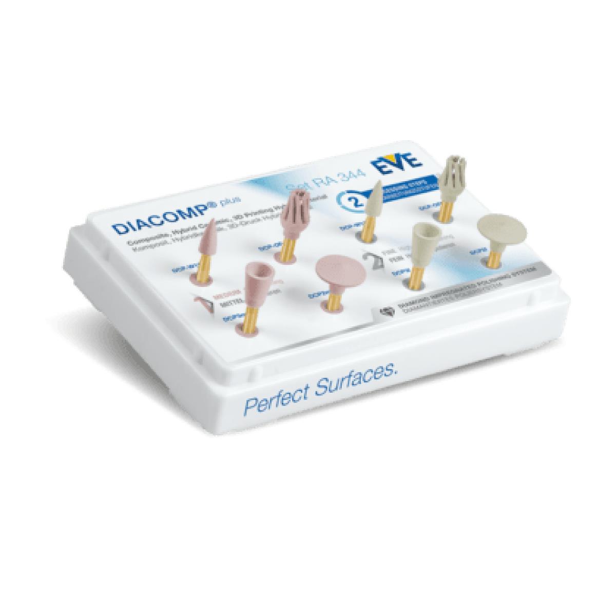 EVE Dental Diacomp Plus RA 344 Kompozit Cila Lastik Seti 8 li