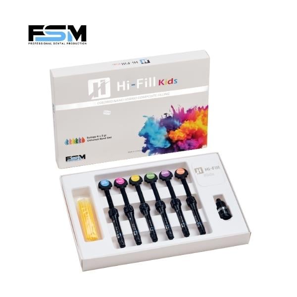 FSM Hİ-FİLL Renkli Nano Hibrit Kompozit Çocuk Dolgu Seti