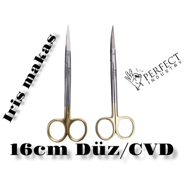 İris Makası  16 cm Düz