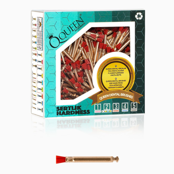 Kırmızı Polisaj fırçası 3mm Orta sertlik (Sertlik:3)