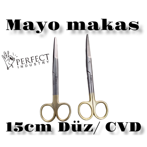 Mayo Makası 15 cm Düz
