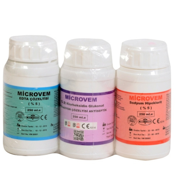 Microvem Edta- Kloraksidin-Hipo Solisyon 3 lü Paket