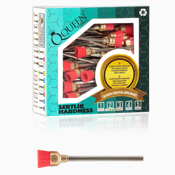 Pembe Polisaj fırçası uzun 7mm/çok yumusak (Sertlik:1)