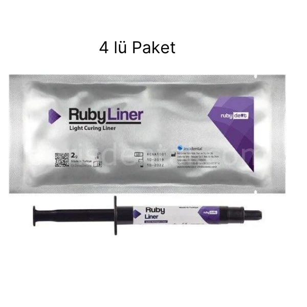 Ruby Liner 4 lü Paket  Işıkla Sertleşen Cam İyonomer Dolgu 