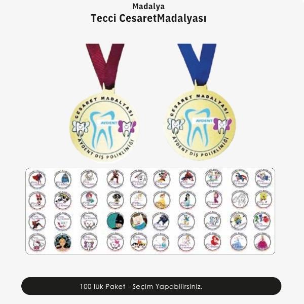 Tecci Cesaret Madalyası 100lük Paket