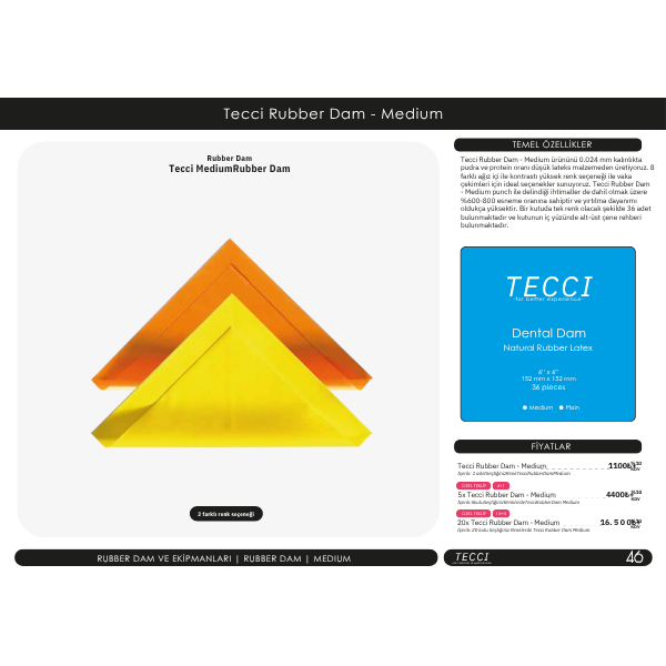 Tecci Rubburdam Lastiği Medium 36 lik Paket