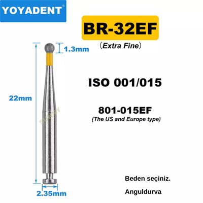 Anguldurva Elmas Frezi - Rond - Sarı Kuşak
