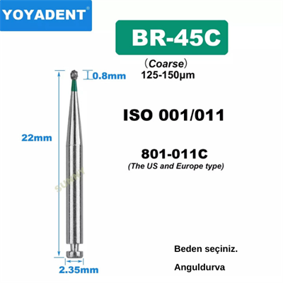 Anguldurva Elmas Frezi- Rond - Yeşil Kuşak 