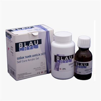 BLAU Pembe Soğuk Tamir Akriliği Toz - Likit Takım Öğrenci Kiti