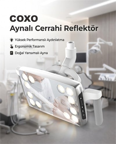 Coxo Aynalı Cerrahi ReflektörCOXOCoxo Aynalı Cerrahi Reflektör | Diş Üniti LED Reflektör Lambası - DENTAL CEPTE
