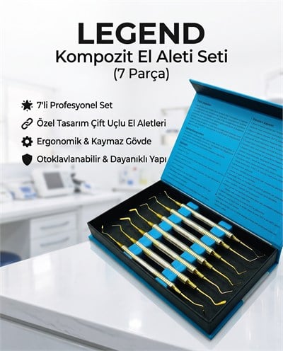 Legend Estetik Kompozit Şekillendirme El aleti Seti 7 liLEGEND DENTALEstetik Kompozit Şekillendirme Aleti Seti 7'li Paket - LEGEND - DENTAL CEPTE