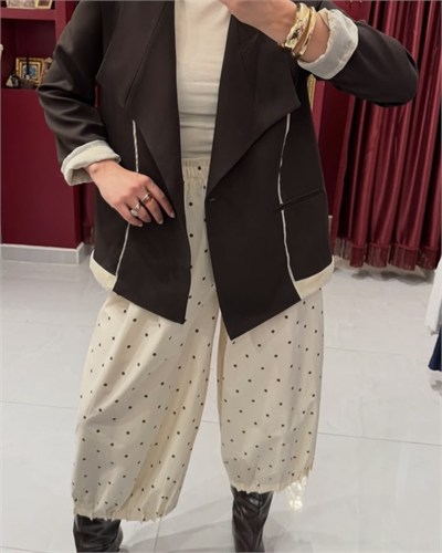 ACI KAHVE BLAZER CEKET