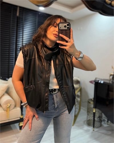 marka model deri yelek