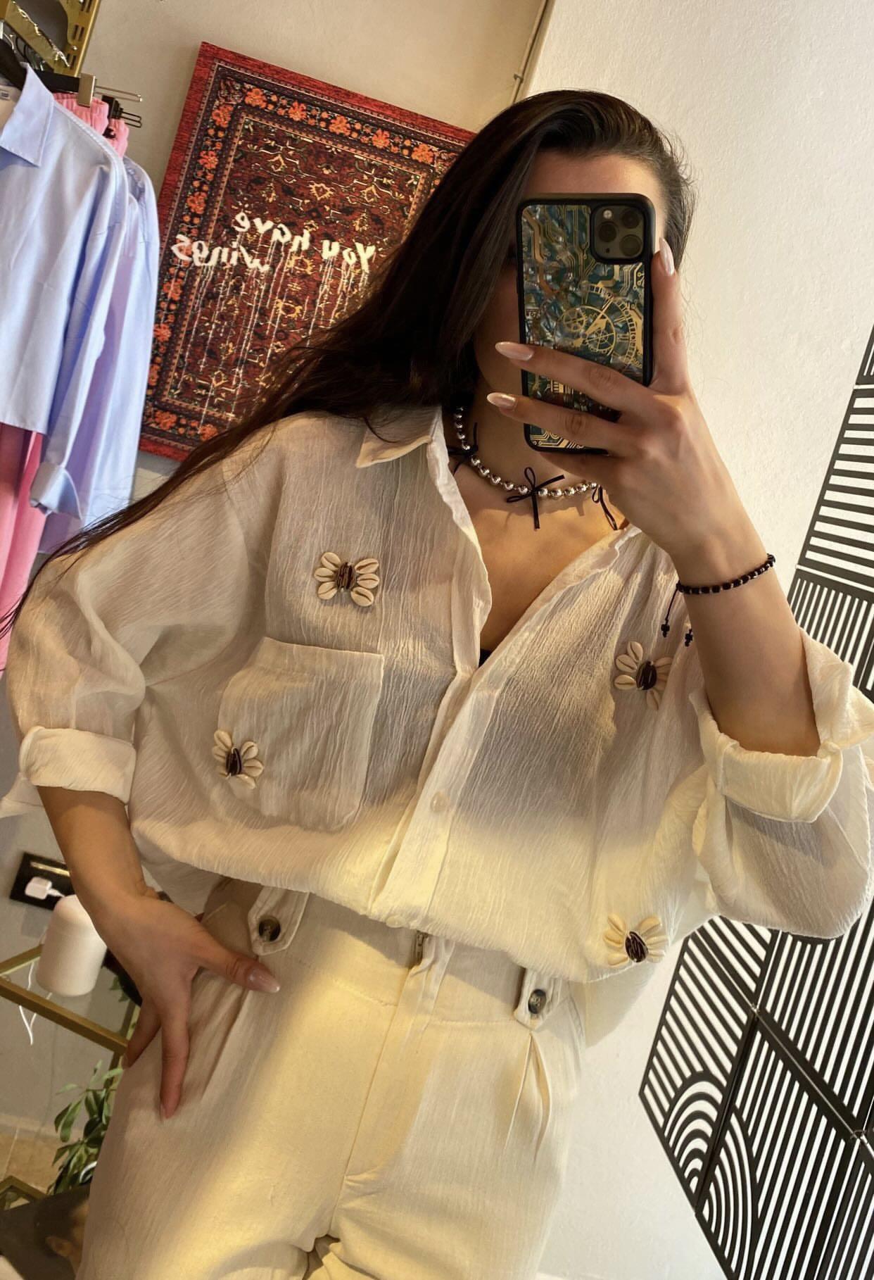 İSTİRİDYE KETEN GÖMLEK