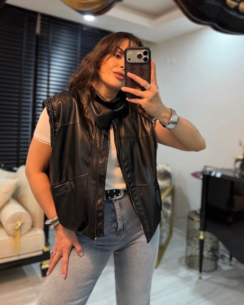 marka model deri yelek