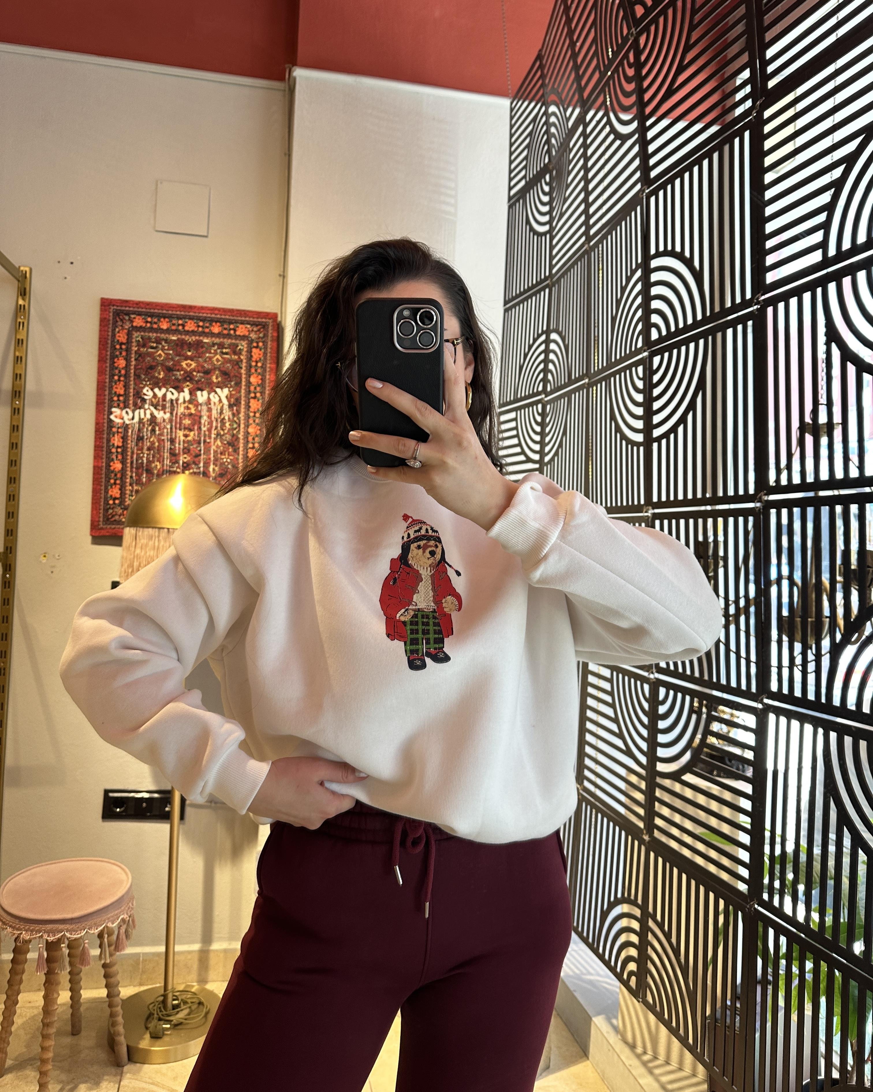 TEDDY BEAR BASKILI SWEATSHIRT