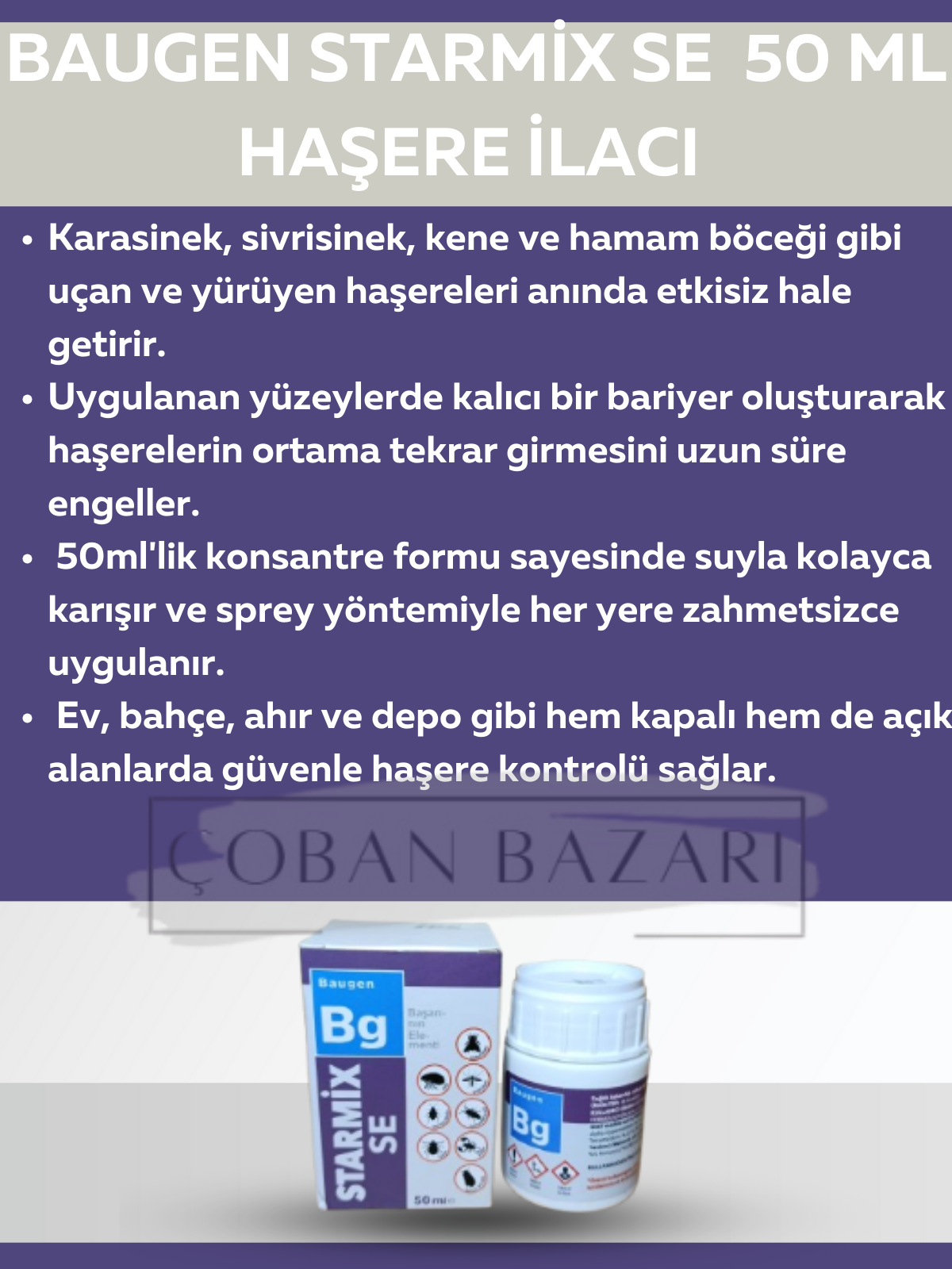 Baugen Starmix Se  Haşere İlacı 50 ml