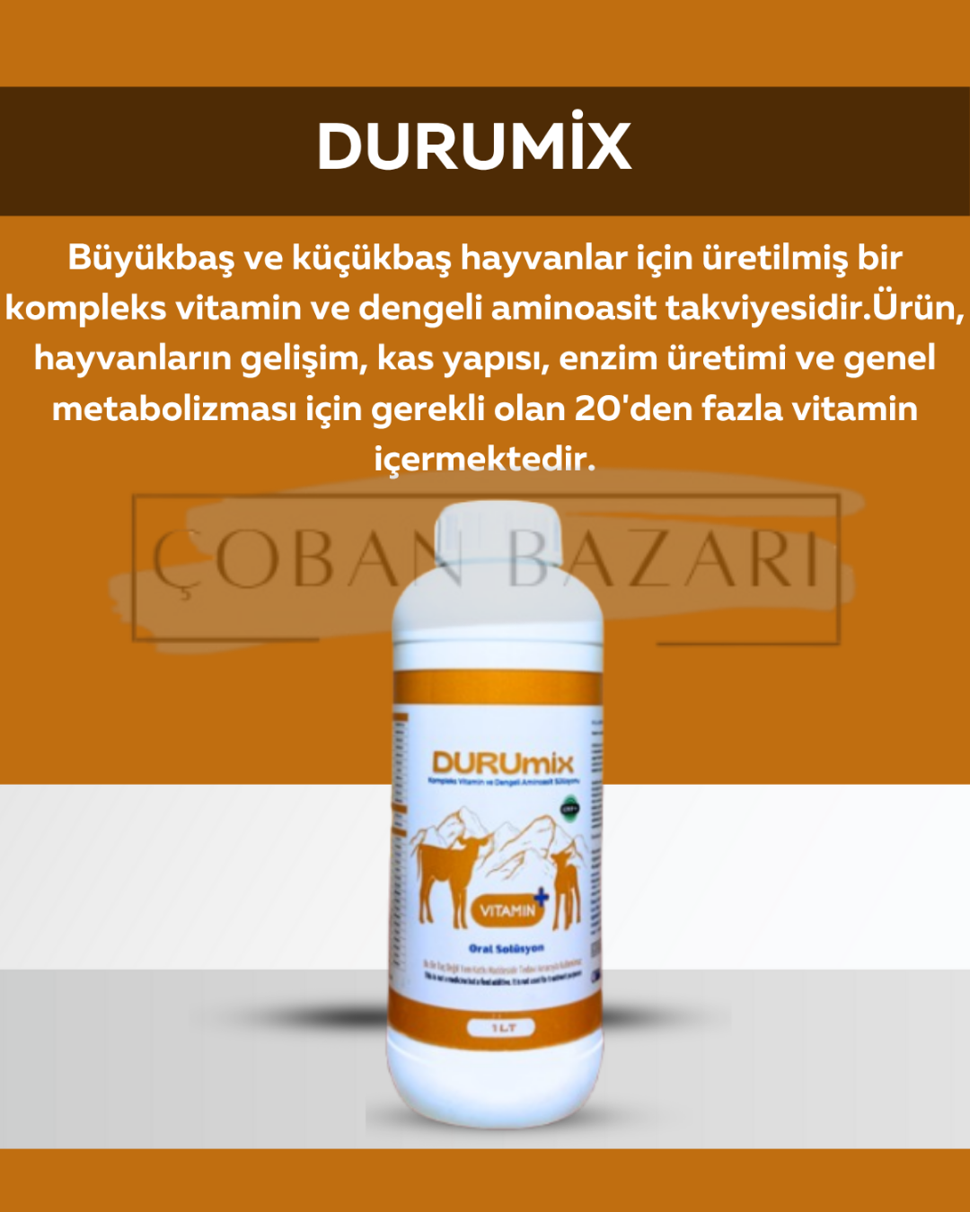 Durumix  Hayvan Sağlığına B1, B2, B6, B12 Desteği