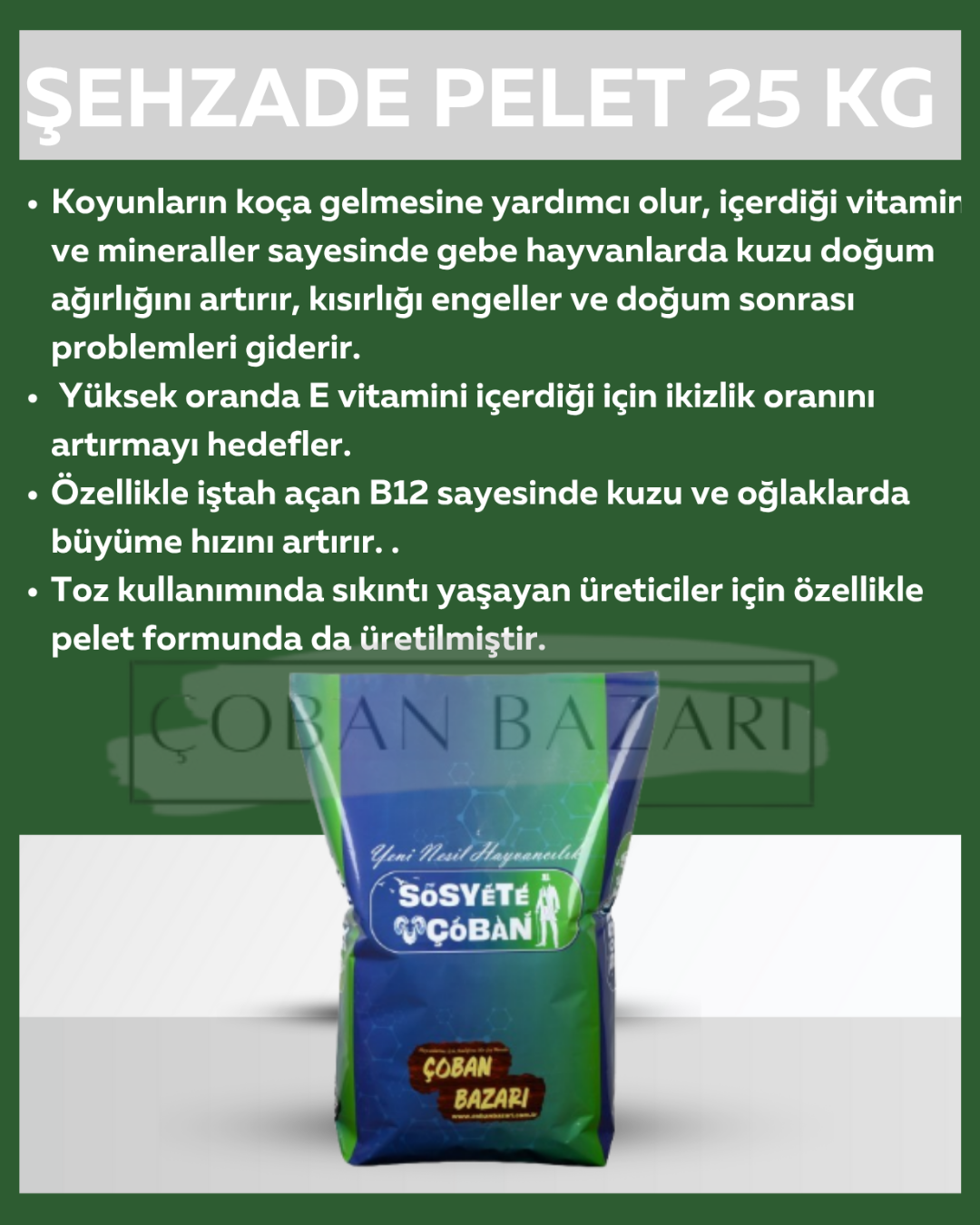 Şehzade Pelet 20 kg