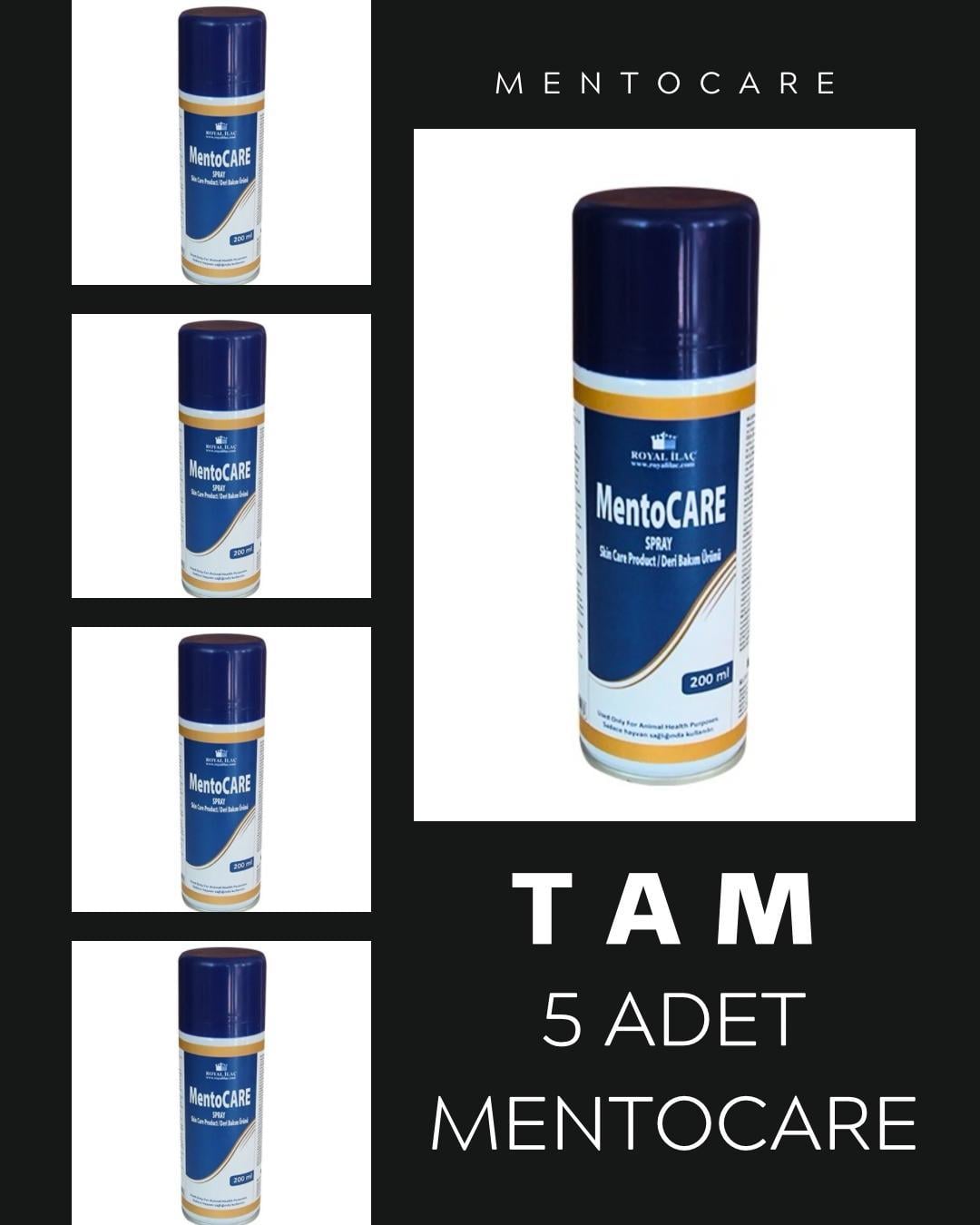 5 Adet Royal Mentocare Spray Yara Spreyi  (Bir Ürün 200 ml )
