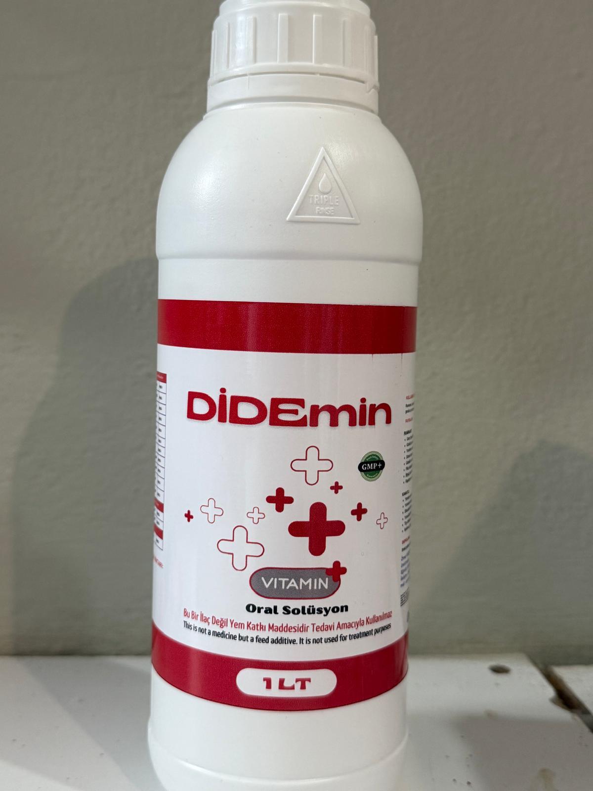 Didemin - Hayvanlar Için Mineral ve Vitamin Oral Solüsyon (1 Lt)
