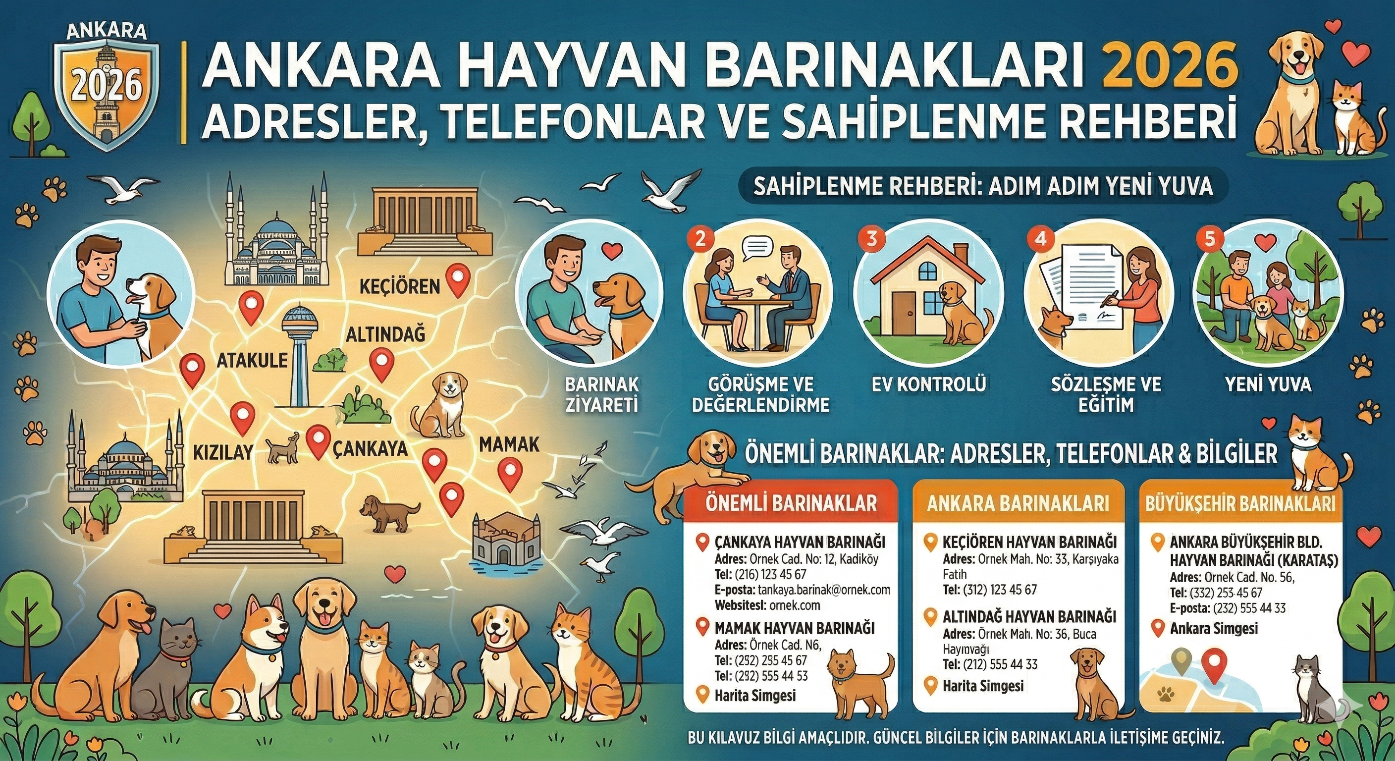 Ankara Hayvan Barınakları 2026 — Adresler, Telefonlar ve Web Siteleri | Mismama.com