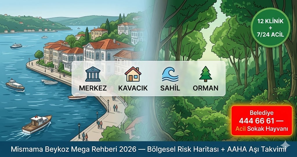 Beykoz veteriner kliniği 2026 en iyi 12 klinik 7/24 acil belediye 444 66 61 iletişim rehberi Mismama