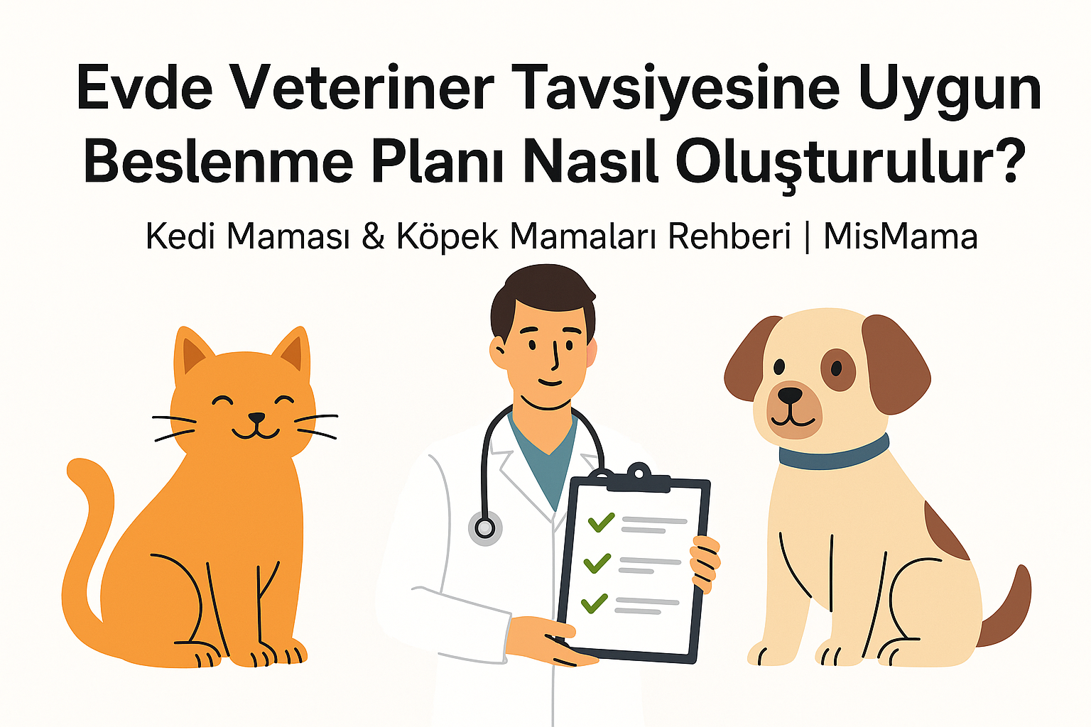Evde Veteriner Tavsiyesine Uygun Beslenme Planı – Kedi Maması & Köpek Mamaları Rehberi | MisMama