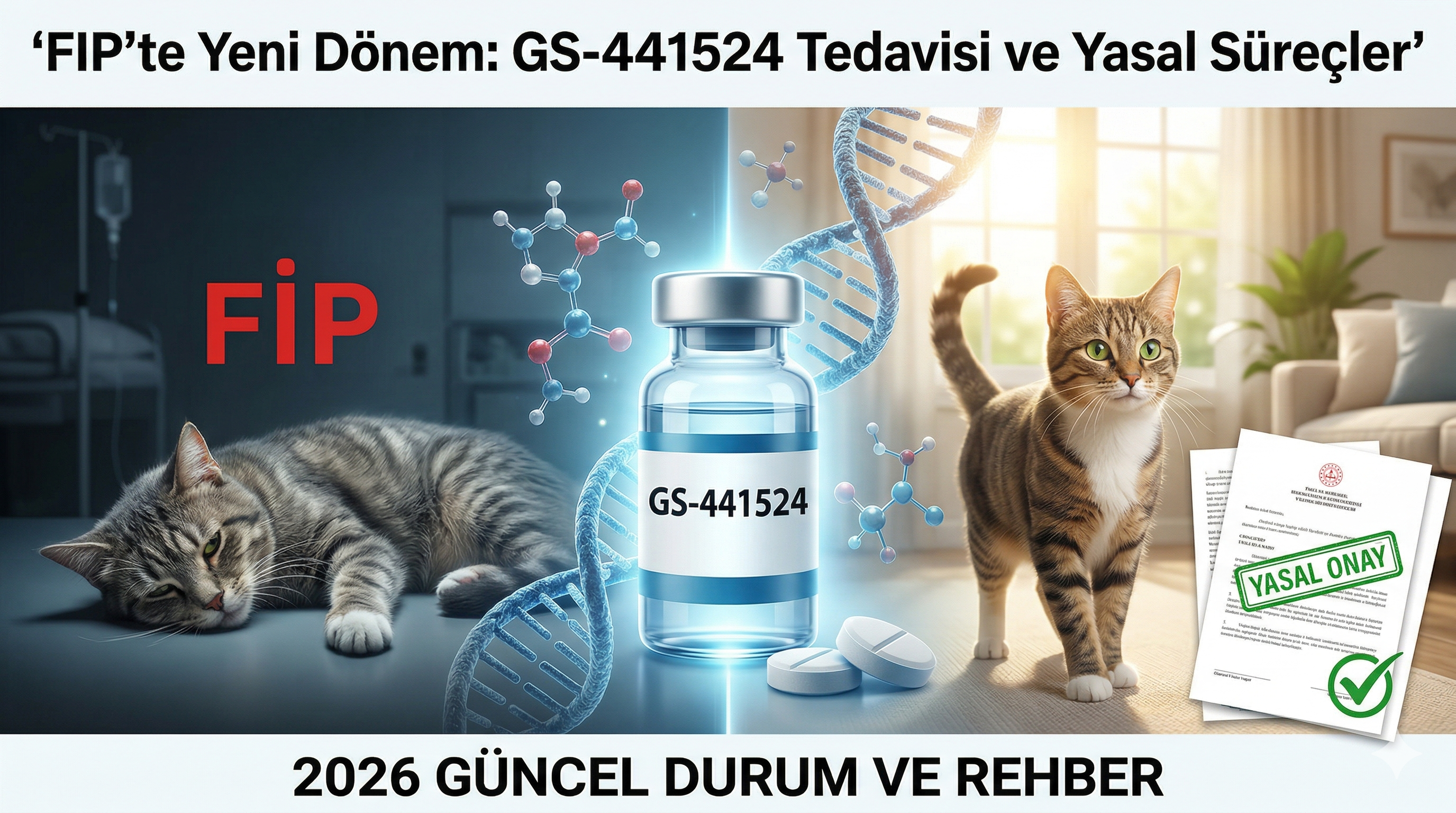 FIP Tedavisi GS-441524 — Kedi FIP Yeni Dönem Rehberi | Mismama.com