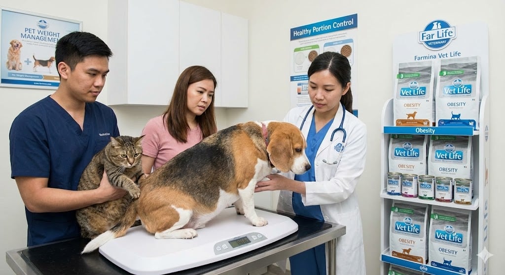 Vet Life Obesity, diyet kedi maması, zayıflama maması köpek, diyabetik kedi maması, şeker hastası köpek maması, Farmina diyet, düşük kalorili mama, mismama