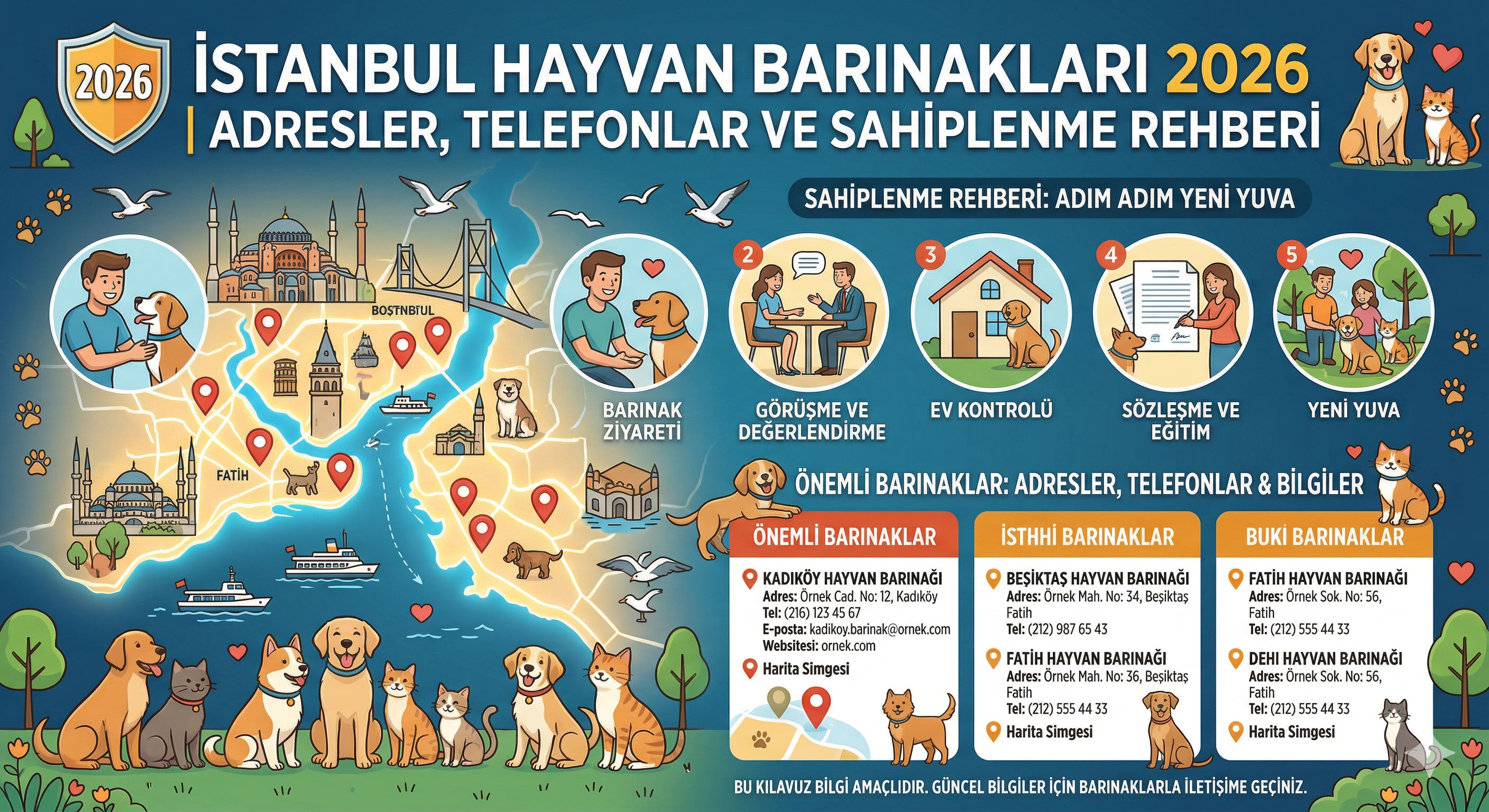 İstanbul Hayvan Barınakları Adresleri 2025 | Mismama.com