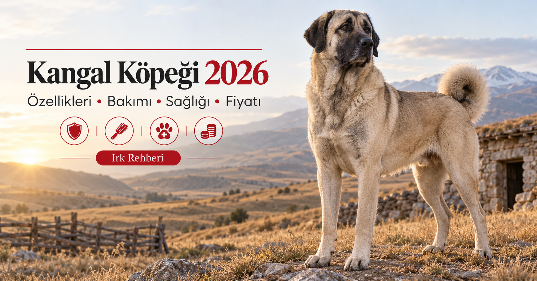 Kangal çoban köpeği özellikleri bakımı sağlığı fiyatı 2026 - Sivas kangalı Türk milli köpeği entropion kalça displazisi mama Mismama