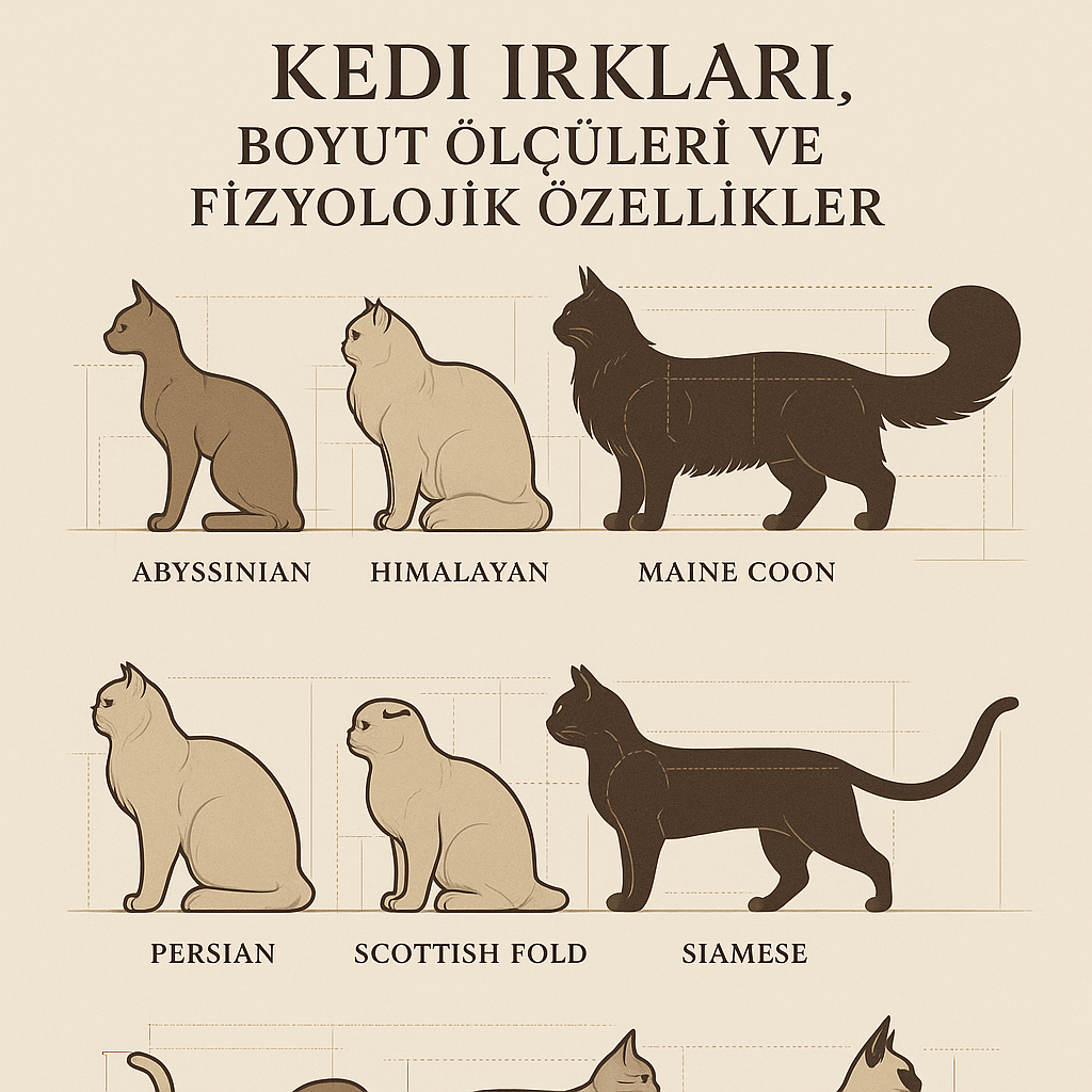 Kedi Irkları, Vücut Ölçüleri ve Fizyolojik Özellikler