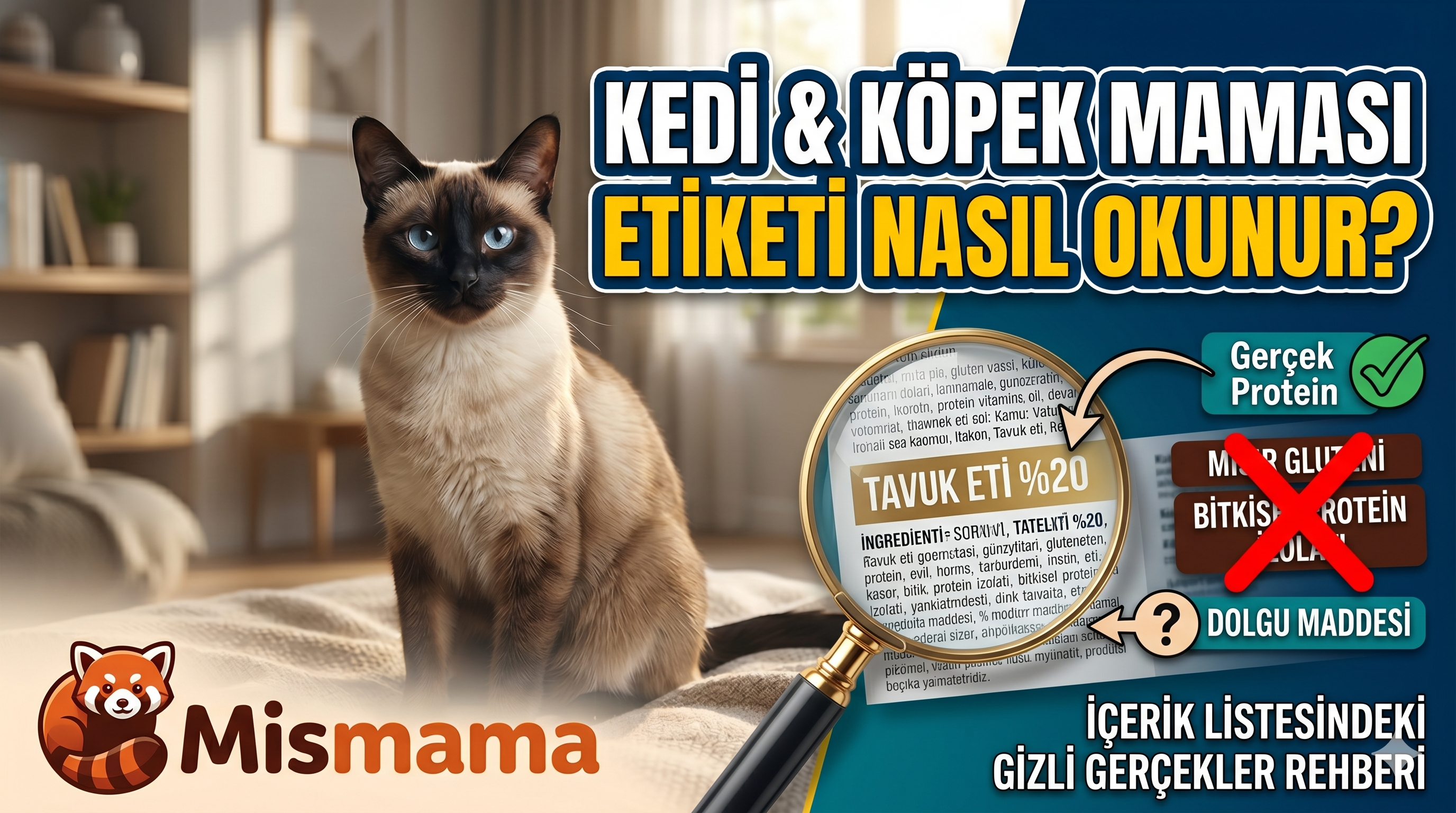 mama etiketi okuma, kedi maması içindekiler, köpek maması etiket, AAFCO mama, ingredient splitting, mama kalitesi