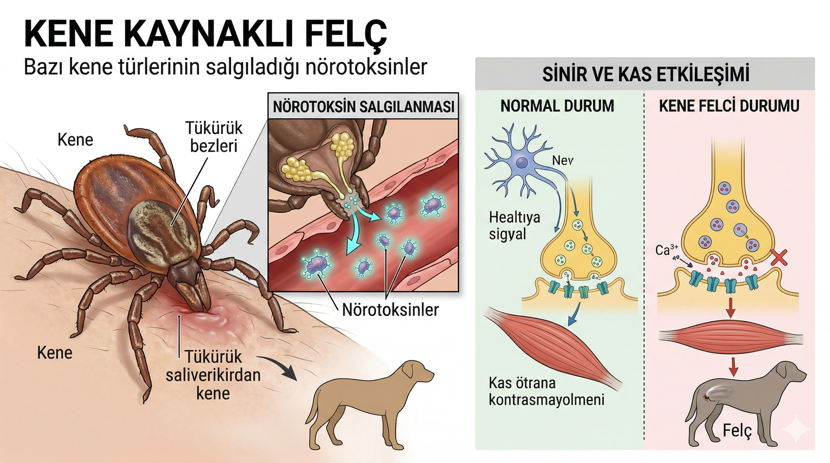 kene felci kedi köpek, kene nörotoksin, tick paralysis, Ixodes holocyclus, kene çıkarma felç tedavi