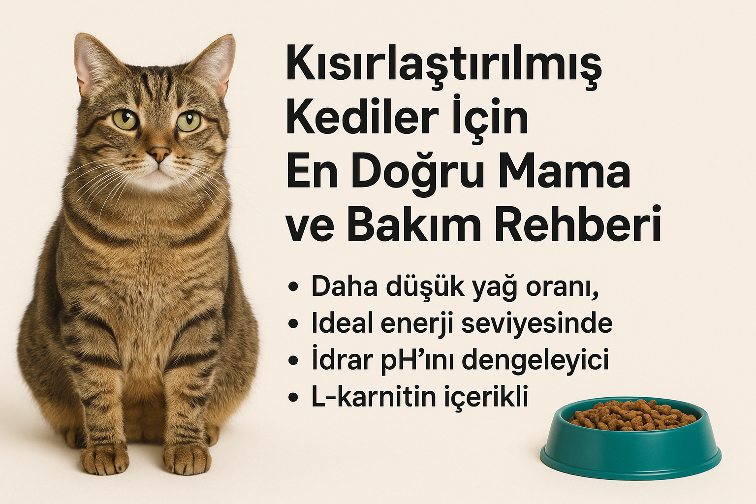 Kısırlaştırılmış Kediler İçin En Doğru Mama ve Bakım Rehberi