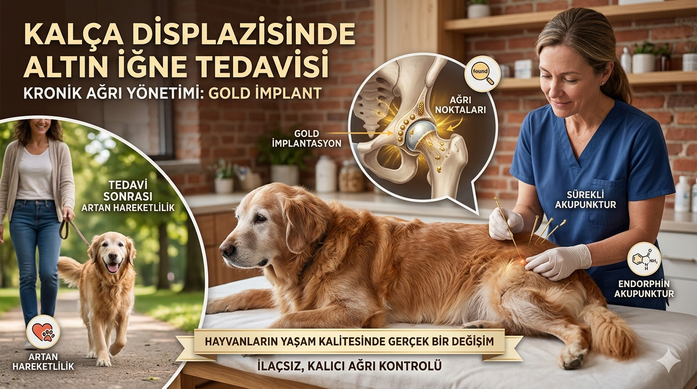 Köpekte kalça displazisi altın iğne tedavisi - Gold Bead Implantation kronik ağrı yönetimi 2026 Mismama bilimsel rehber