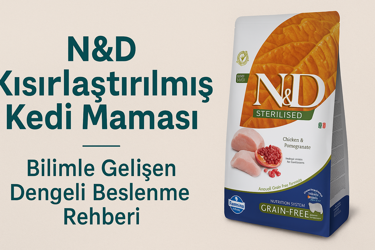 N&D Kısırlaştırılmış Kedi Maması — Bilimle Gelişen Dengeli Beslenme Rehberi
