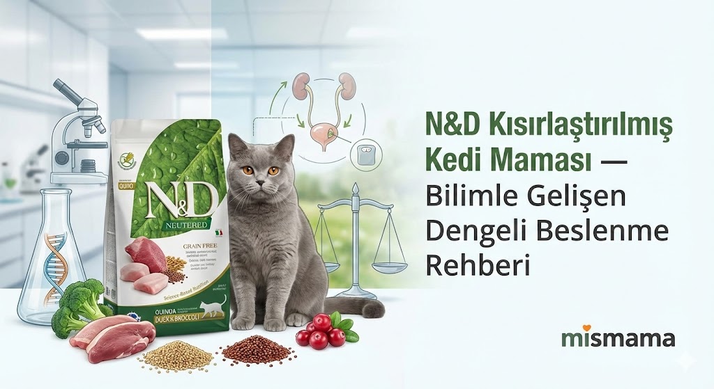 Farmina N&D Kısırlaştırılmış Kedi Maması — Bilimsel Beslenme Rehberi | Mismama.com