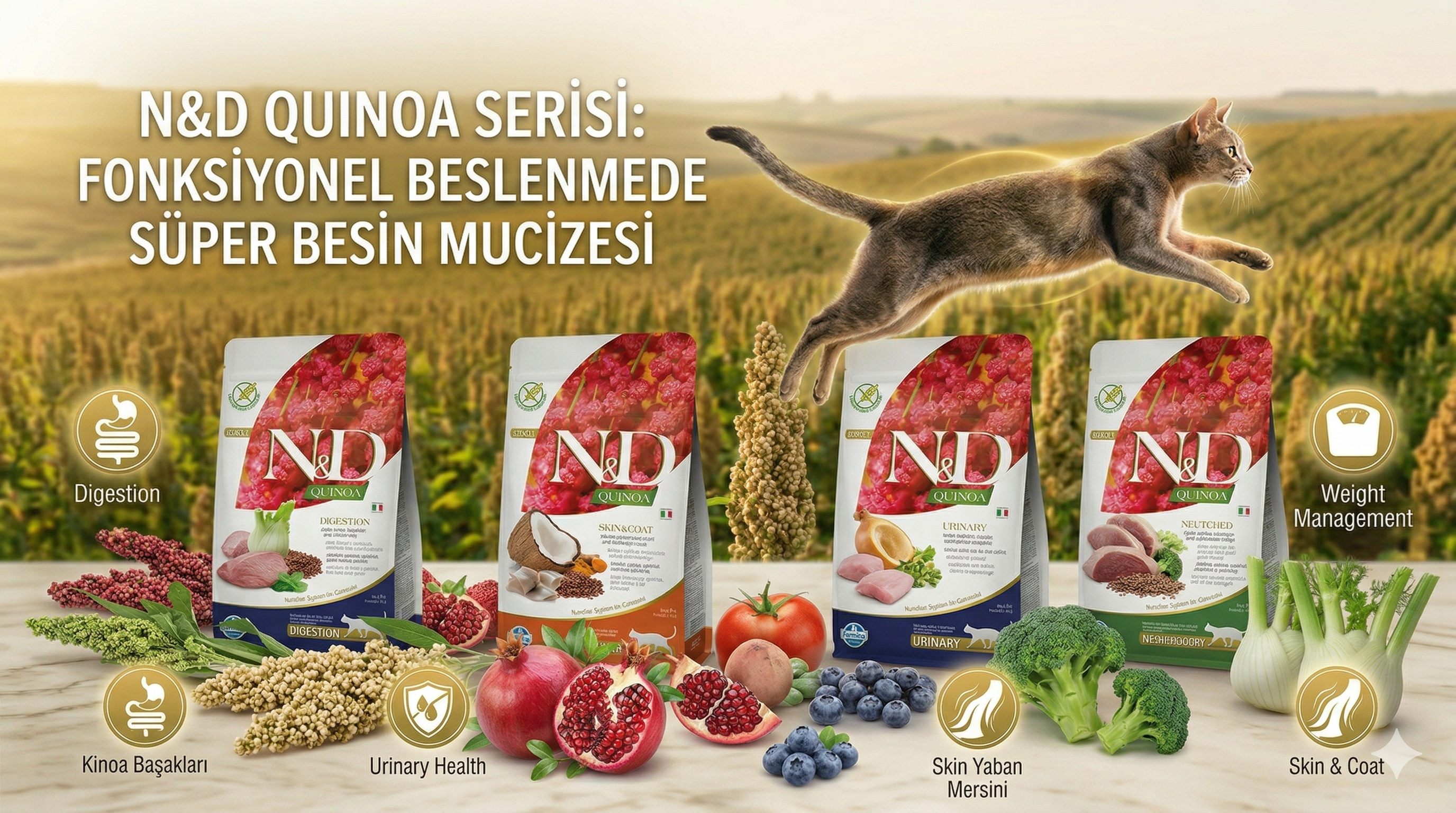 Farmina N&D Quinoa Serisi — Fonksiyonel Beslenme Rehberi | Mismama.com