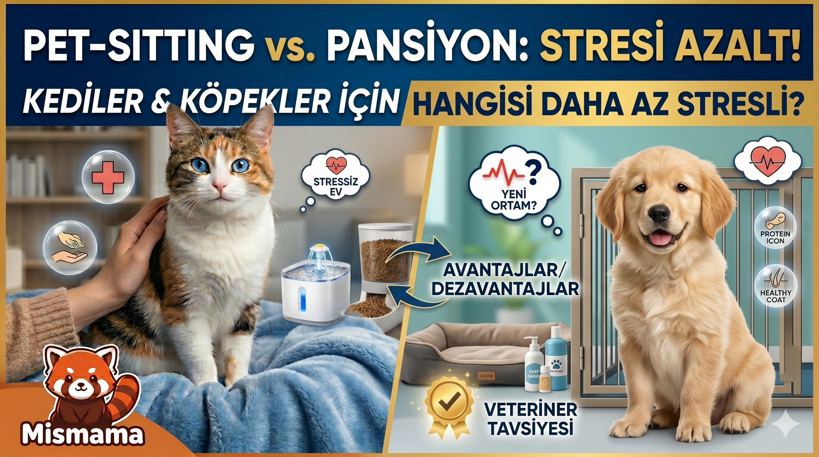 Pet-Sitting vs Pansiyon — Kedi ve Köpek İçin En Az Stresli Seçenek | Mismama.com
